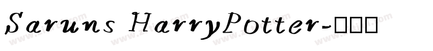 Saruns HarryPotter字体转换